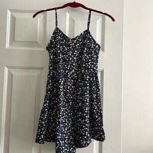 Romper from SHEIN- Navy Blue w/ flowers